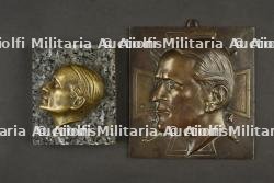 Ensemble de 2 plaques à l'effigie du Colonel de la Rocque  — photo 1