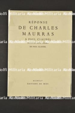 livret réponses de Charles Maurras à Paul Claudel numéroté