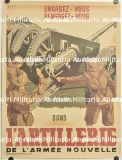 Affiche recrutement dans l’artillerie de l’armée nouvelle