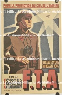 Petite affiche de recrutement pour les F.T.A — photo 1