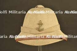 Casque tropical anglais avec ancre des troupe coloniales