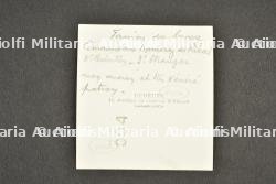 Lettre autographe du héros de la Légion, le Commandant Luis Ramirez de Ribas, ancien officier Vénézuelien, pilote et Commandant du 2-3 Etranger avec photo du fanion du bataillon — photo 2