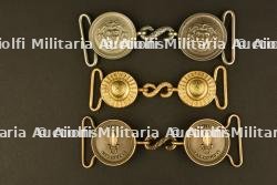 Lot de 3 boucles de ceinturon de grande tenue