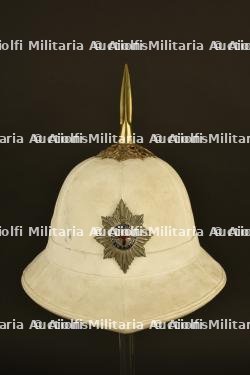 Casque colonial britannique Honni soit qui mal y pense