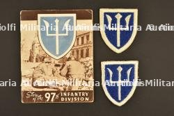 Livret et insignes de la 97ème DI US
