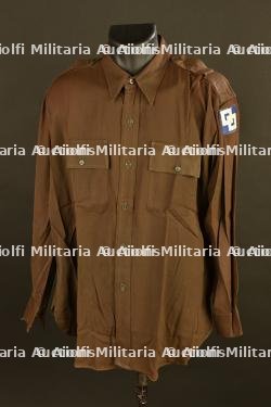 Chemise chocolat d'officier du 2nd service Command
