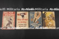 Lot de quatre affiches anglaise