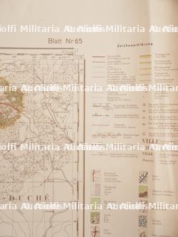 Carte allemande du secteur Bastogne Neufchâteau. German map of the Bastogne-Neufchâteau sector. — photo 8