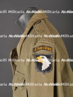 Veste M-43 de la 101ème Airborne. M-43 jacket from the 101st Airborne. — miniature 2