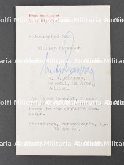 Patch du Général Matthew Ridgway. Patch of General Matthew Ridgway. — photo 2