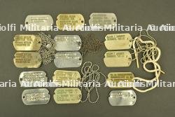 Ensemble de plaques d'identité US