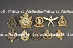 Ensemble d'insignes anglais