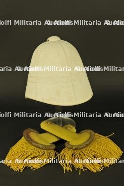 Casque colonial de l'adjudant François Laye du 3ème régiment d'infanterie coloniale