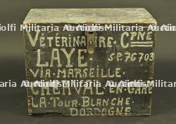 Caisse de transport du Capitaine Vétérinaire Laye