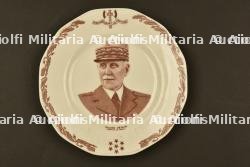 Assiette à l'effigie du Maréchal Pétain