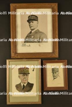 Ensemble de portraits du Maréchal Pétain