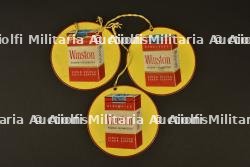 Plaquettes publicitaires de cigarettes Camel et Winston