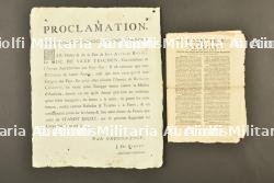 Revolution brabanconne, proclamation du duc de Saxe-Teschen et Gazette van Antwerpen. Brabant Revolution, proclamation by the Duke of Saxe-Teschen and Gazette van Antwerpen. — photo 1