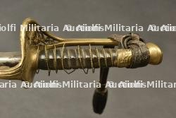Sabre d’officier d’infanterie belge modele 1850 avec dragonne. Belgian infantry officer’s sabre, model 1850, with sword knot. — miniature 3