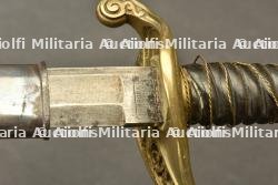 Sabre d’officier d’infanterie belge modele 1850 avec dragonne. Belgian infantry officer’s sabre, model 1850, with sword knot. — miniature 9