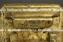Lot de quatre plaques de ceinturon de la musique, du genie et de l’artillerie. Set of four military band, engineer and artillery belt plates. — miniature 2