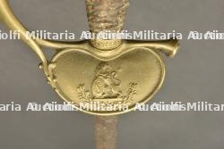 Hausse-col d’officier belge et epee de sous-officier. Belgian officer’s gorget and non-commissioned officer’s sword. — miniature 6