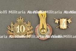 Insignes de coiffures militaires belges. Belgian military headdress insignia. — photo 1