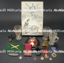 Ensemble d’objets patriotiques du regne de Leopold II. Collection of patriotic objects from the reign of Leopold II.