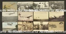 Cartes postales des debuts de l’aeronautique belge. Postcards from the early days of Belgian aviation.