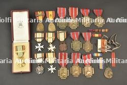 Lot de medailles belges de 1914-1918. Collection of Belgian medals from 1914–1918.