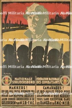 Grande affiche du roi Albert. Large poster of King Albert.