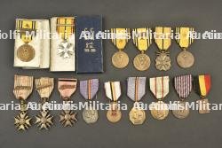 Lot de medailles belges de 1939-1945. Group of Belgian medals from 1939–1945.