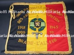 Drapeau de la section de Braine-l Alleud des troupes d occupation en Allemagne. Flag of the Braine-l Alleud branch of the occupation troops in Germany.