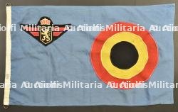 Pavillon des Forces aeriennes belges. Belgian Air Force ensign.