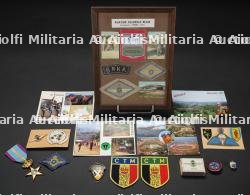 Insignes et souvenirs des forces belges en Afrique. Badges and memorabilia of Belgian forces in Africa.