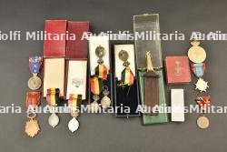 Medailles belges du travail, de l’industrie et de l’invention. Belgian medals for labour, industry and invention.