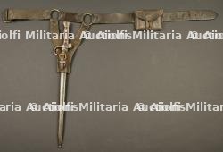 Ensemble ceinturon cartouchière et baïonnette d'artillerie — miniature 1