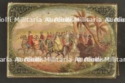 Cinq boîtes en tole sérigraphiée et une carton de chocolat, biscuits et petit déjeuner période 1ere guerre — miniature 3