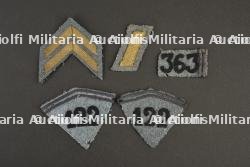 Insignes d'infanterie bleu horizon 122e et 363e d'infanterie — photo 1