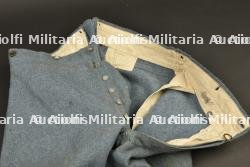 Pantalon culotte modèle 1914 bleu horizon à passepoil jonquille — miniature 6