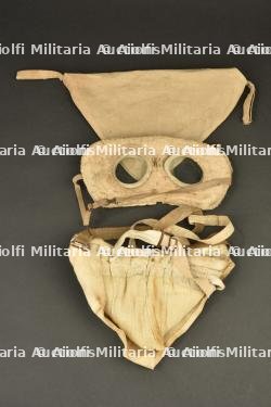 Tampon anti gaz T 2e type dit MTN avec sa pochette triangulaire et lunettes caoutchouc — miniature 6