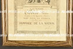 Lot de cadres de diplomes et médailles de soldats dont 13e RI, 44e Territorial, 10e Cuirassiers et 110e RI — miniature 6