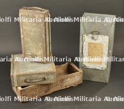Lot de quatre caisses à munitions françaises