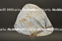 Casque Adrian modèle 1915 infanterie avec son couvre casque en calicot bleu — photo 10