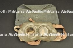 Lunettes de protection anti gaz Meyrowitz 1915 dans leur pochette en drap bleu horizon — photo 1