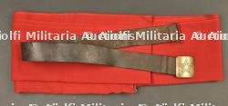 Ceinturon et boucle de tirailleur modèle 1873 et ceinture de drap écarlate