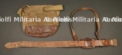 Ceinturon baudrier Sam Brown Belt, cartouchière et musette d'officier britannique — photo 4
