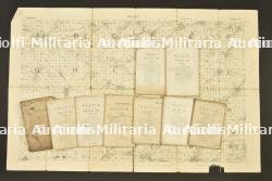Ensemble de 10 cartes anglaises entoilées du front Nord