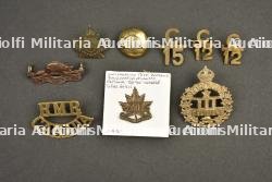 Lot d'insignes canadiens CEF ww1 — photo 1