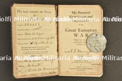 Album photo et plaque d'identité du 54th Kootenay Battalion, diary du 219th Nova Scotia Highlanders et livre souvenir du 101st Winnipeg Light Infantry — photo 2